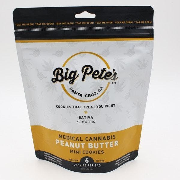 Big Pete's Peanut Butter Cookies Sativa 60mg (6pack)