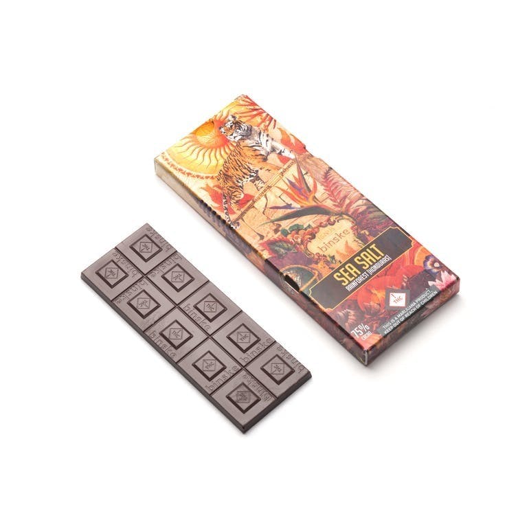 Binske | Honduran Chocolate Bar w/ Sea Salt 100mg