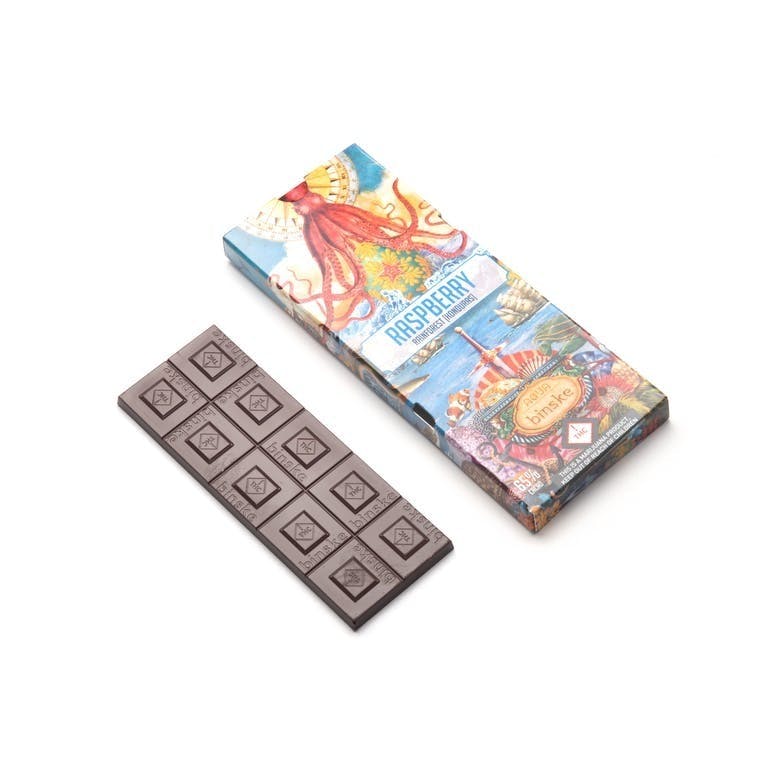 Binske | Honduran Dark Chocolate Raspberry Bar 100mg