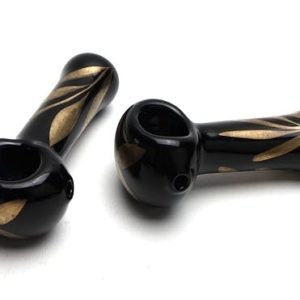 Black & Gold Spoon's By: MidKnight Glass