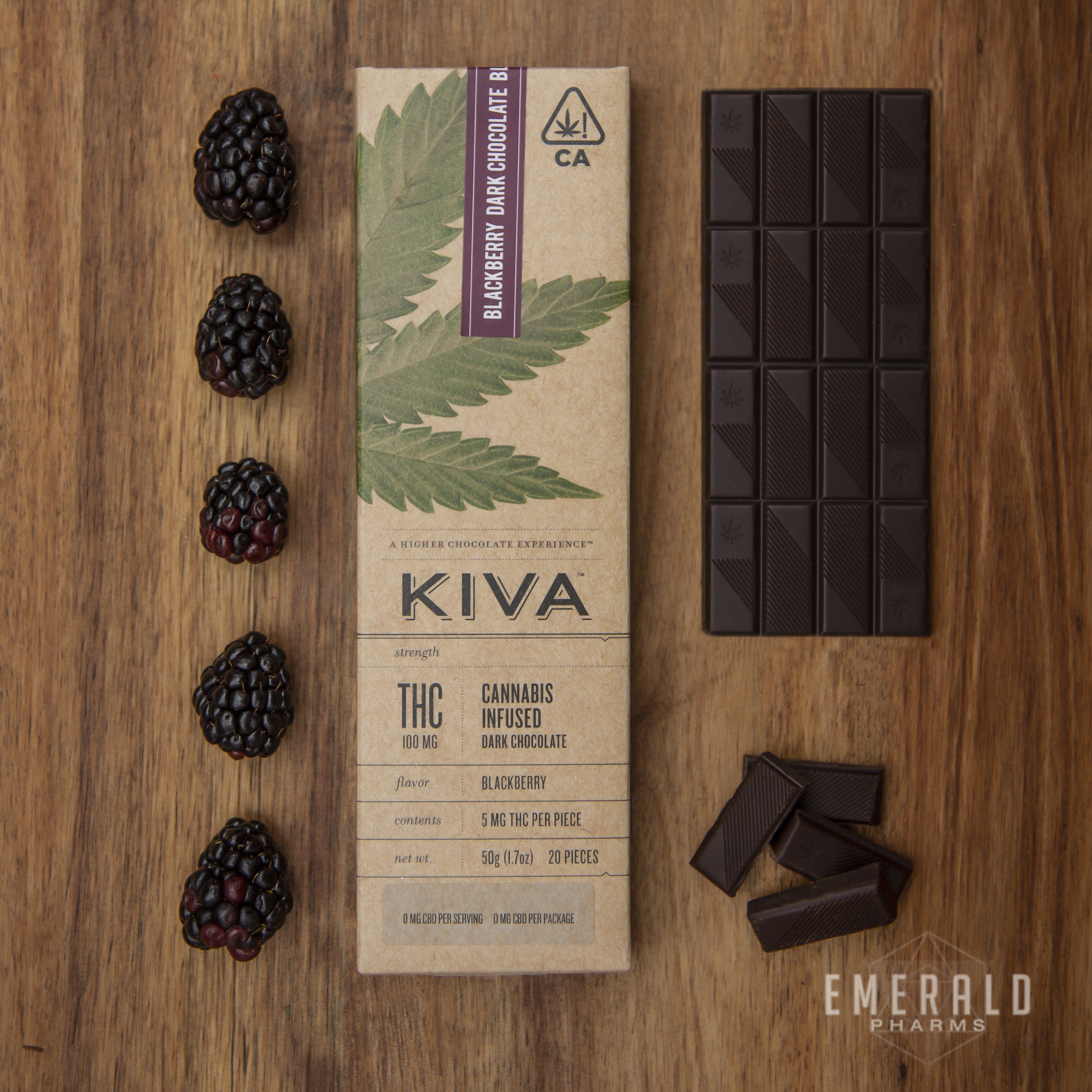 Blackberry Chocolate Bar by Kiva