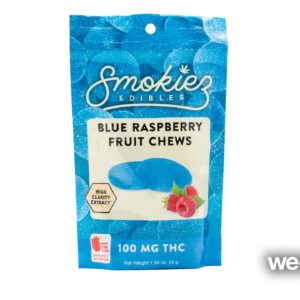 Blue Raspberry Fruit Chews 10pk - Smokiez