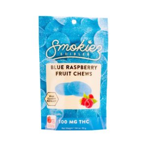Blue Raspberry Fruit Chews, 100mg