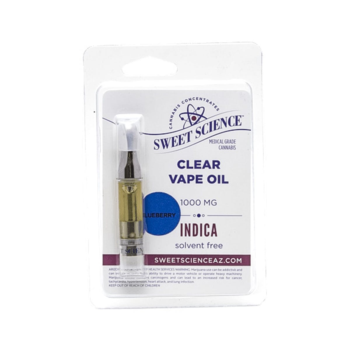 Blueberry Indica - Sweet Science Cartridge