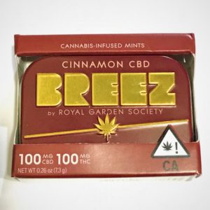BREEZ- Cinnamon CBD Mints 1:1