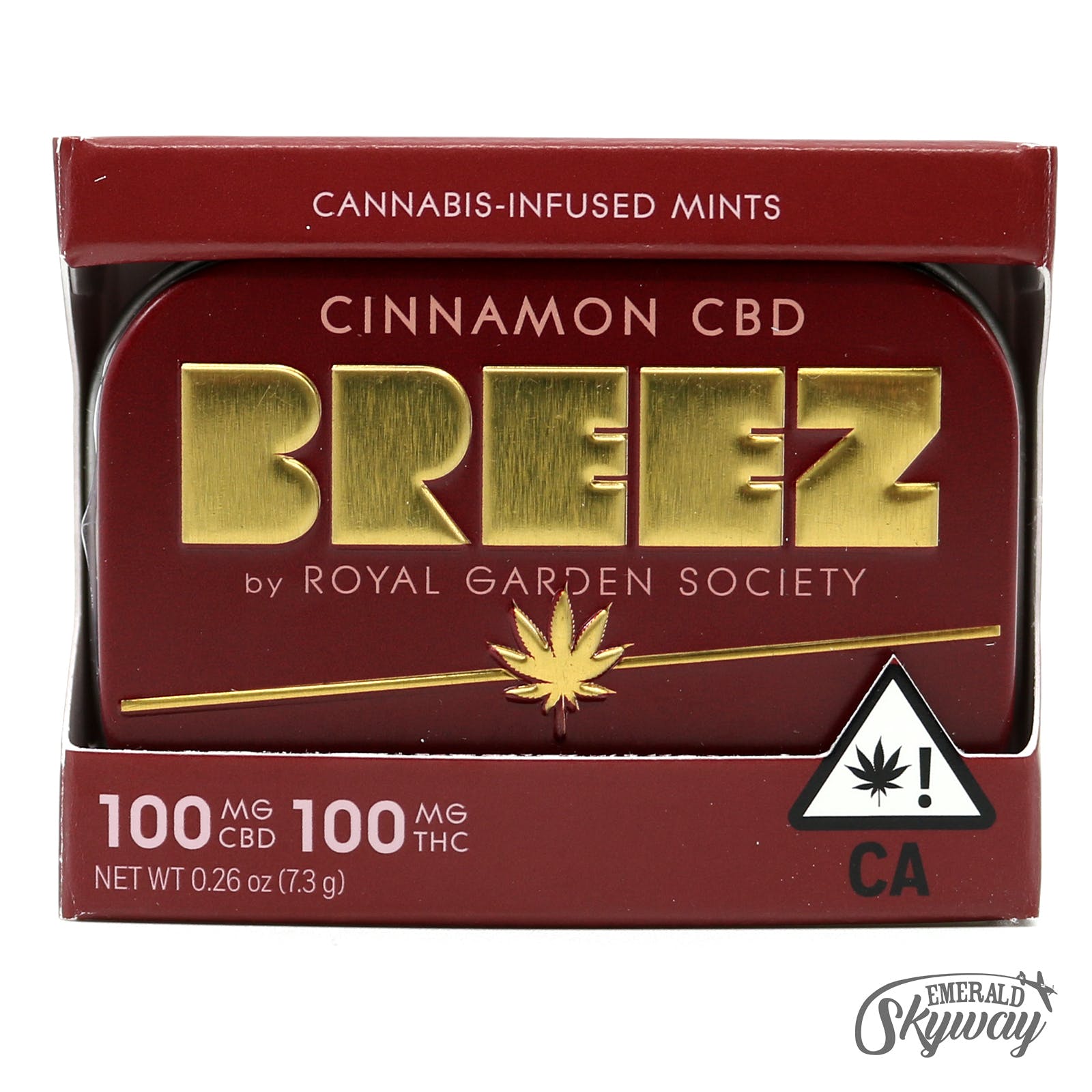 Breez: Cinnamon CBD Tablets - 100mg CBD/100mg THC