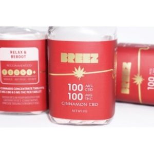 Breez Cinnamon CBD Tins 100mg CBD + 100mg THC