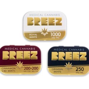 Breez Mints Cinnamon 100mg THC & CBD