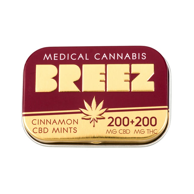 Breez Mints - Cinnamon CBD - 100mg CBD - 100mg THC
