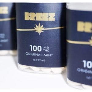 Breez Original Mint Tins 100mg