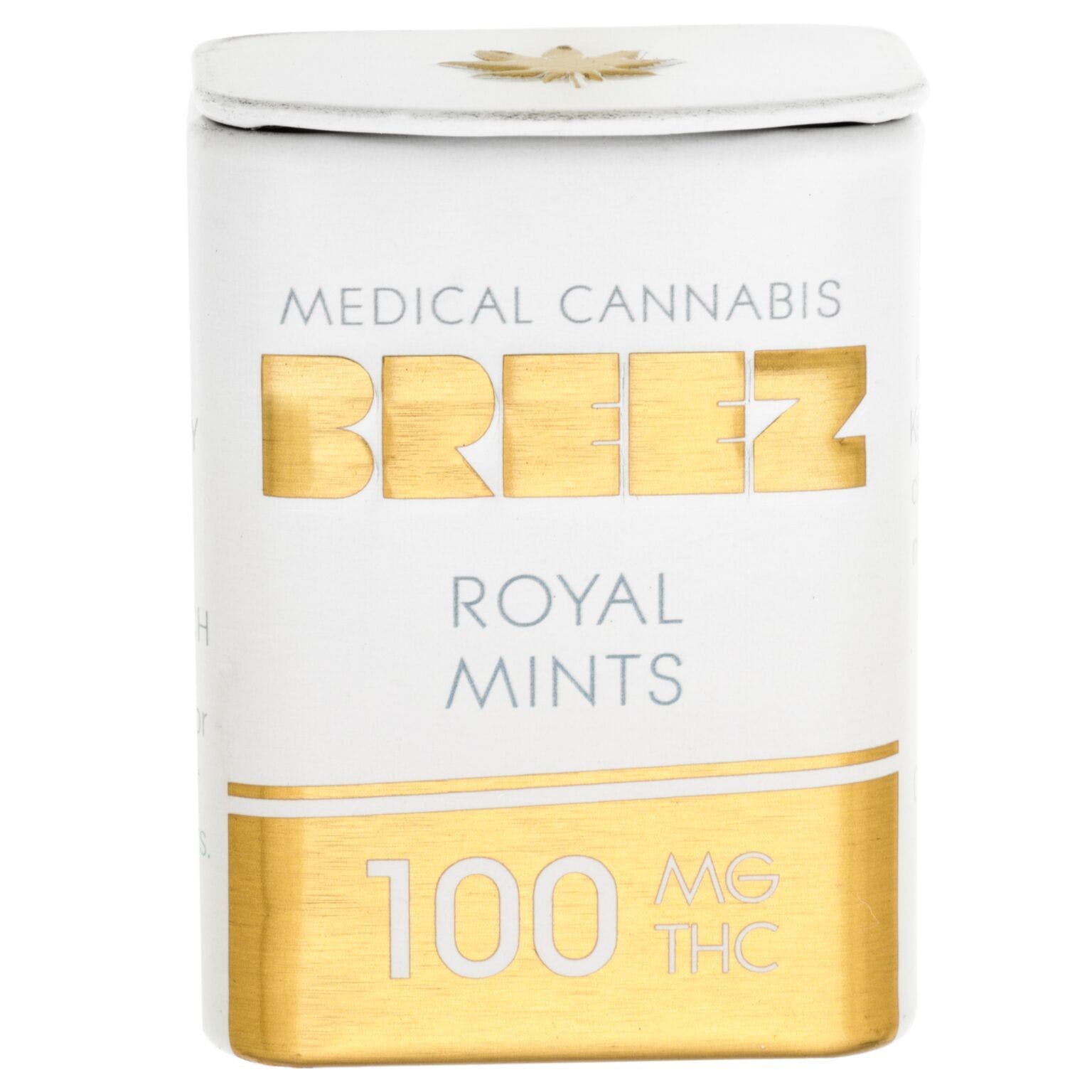 Breez Royal Mint Tins 100mg