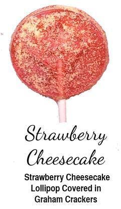 B's Treats Strawberry Cheesecake Lollipop