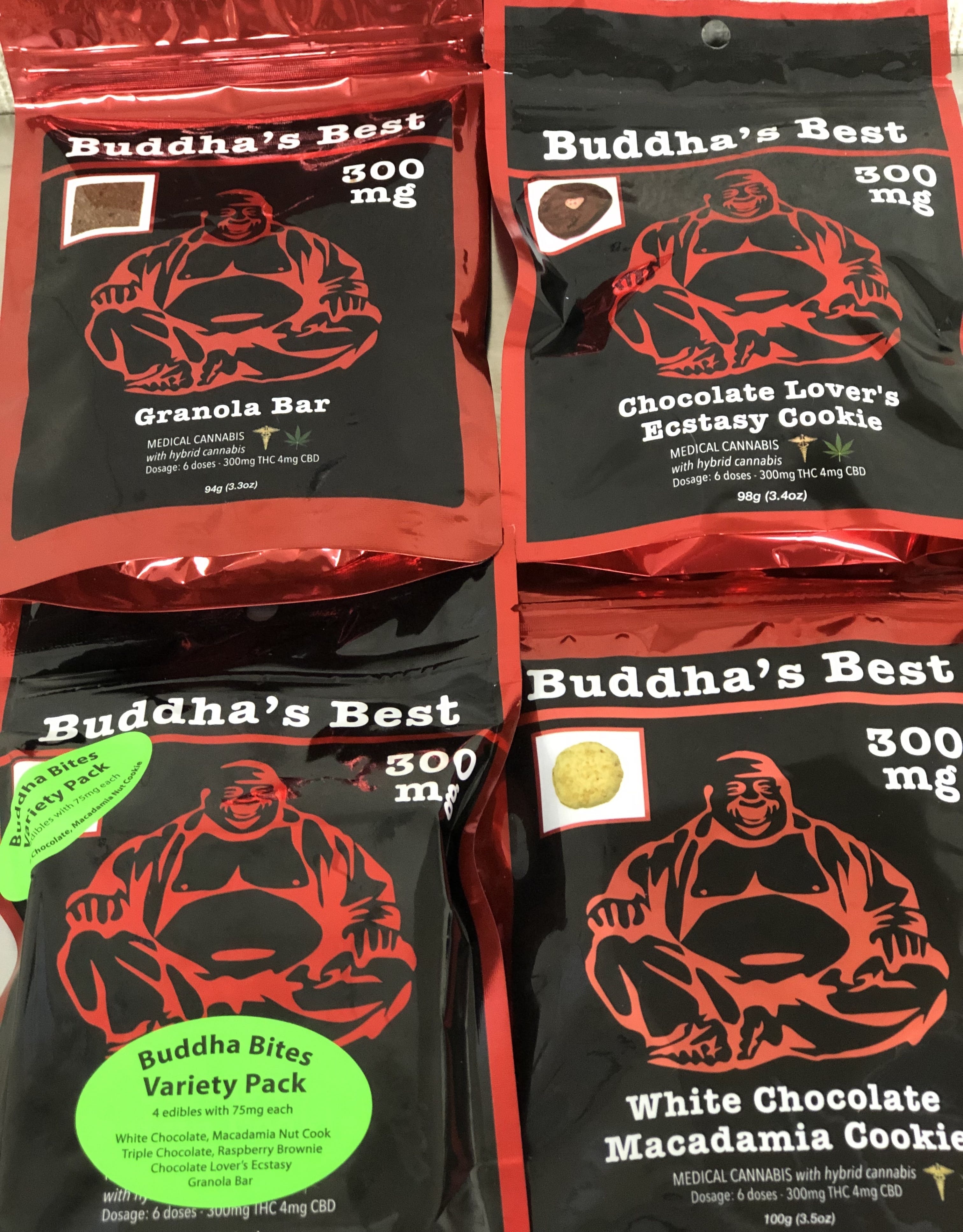 Buddha's Best - 300mg Triple Chocolate Raspberry Brownie