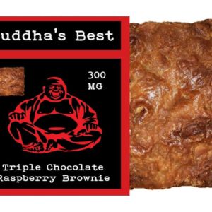 Buddha's Best-Triple Chocolate Raspberry Brownie