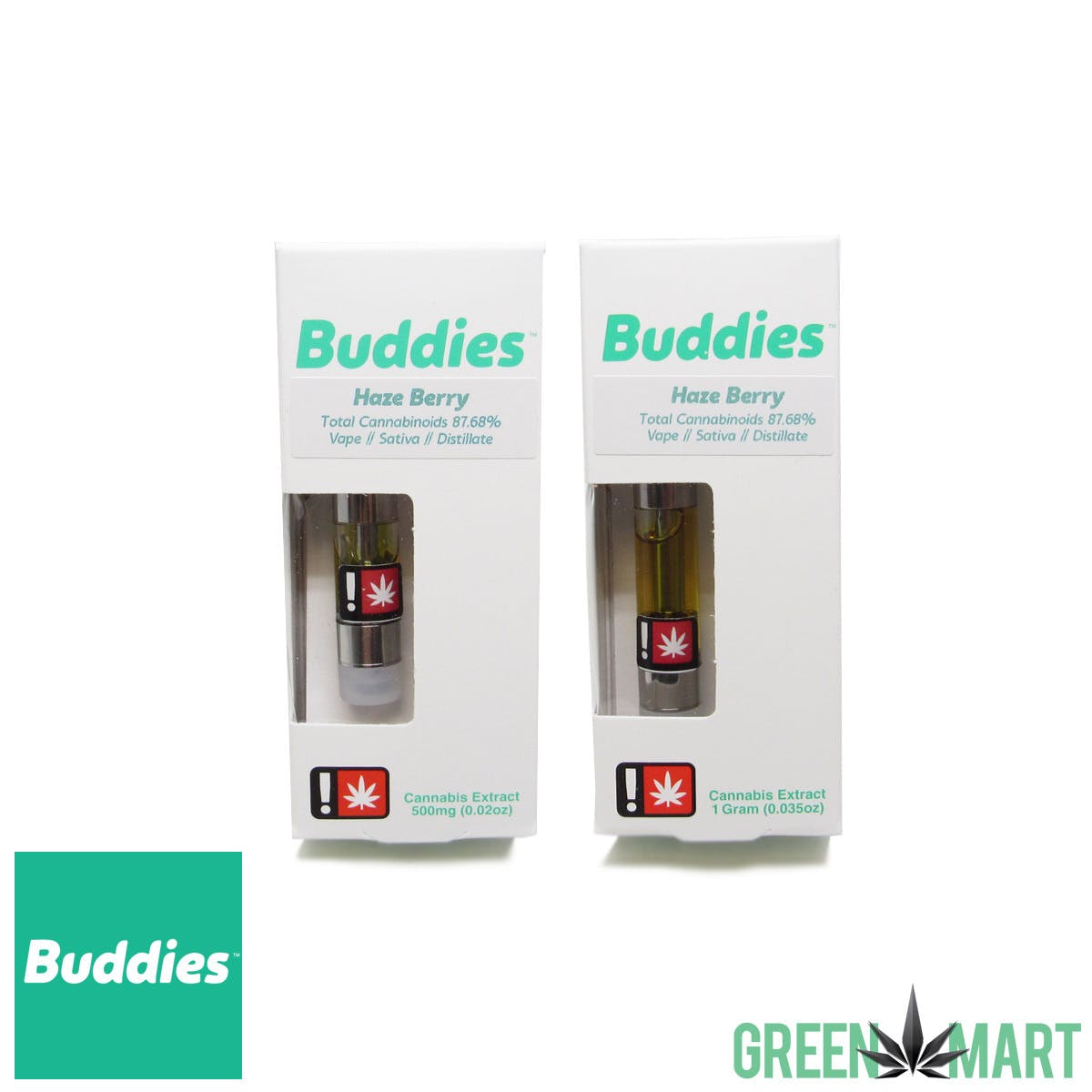 Buddies Brand Distillate Cartridge - Haze Berry