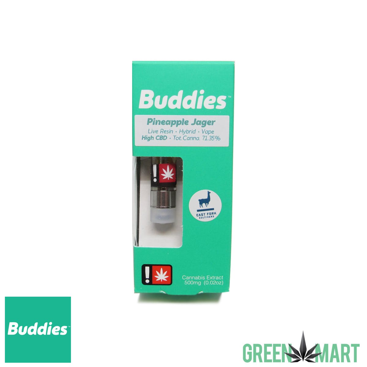 Buddies Brand Distillate Cartridge - Pineapple Jager