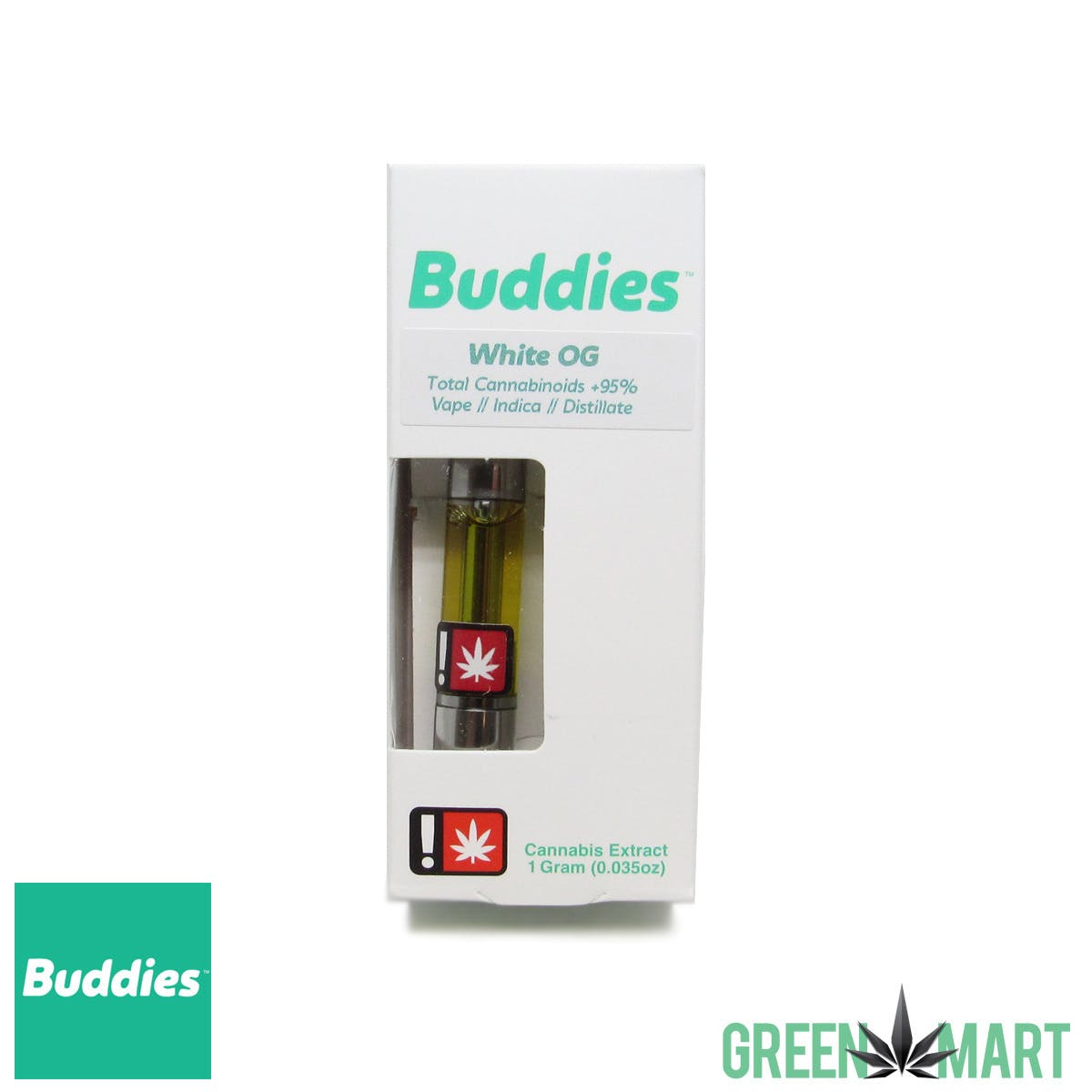 Buddies Brand Distillate Cartridge - White OG