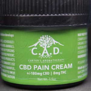 C.A.D. CBD Pain Cream 180mg CBD 8mg THC