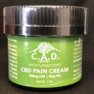 C.A.D- CBD Pain Cream 2oz (Medium Strength).