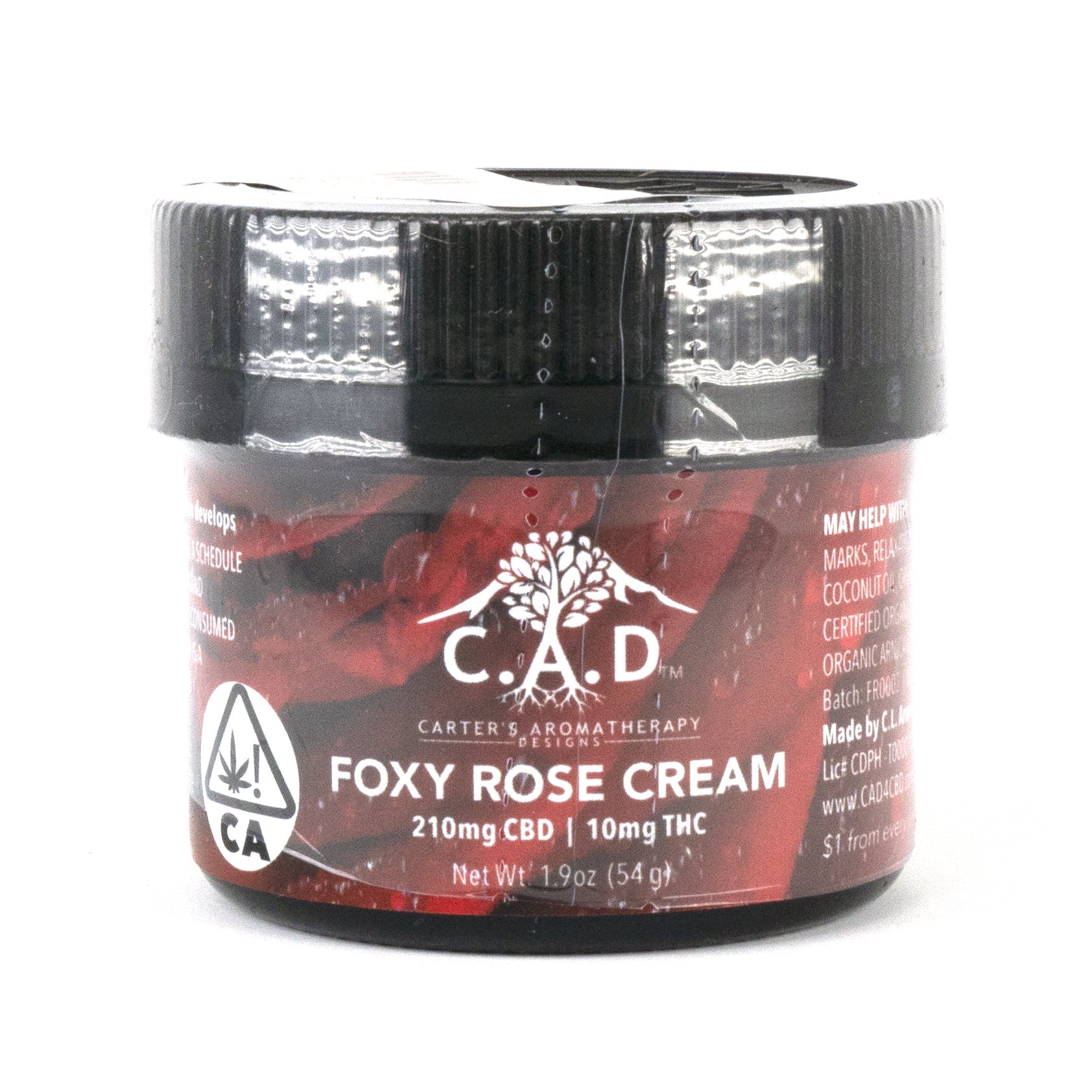 CAD: Foxy Rose Pain Cream 2oz