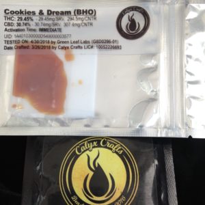 Calyx Craft Cookies and Dream BHO 1g
