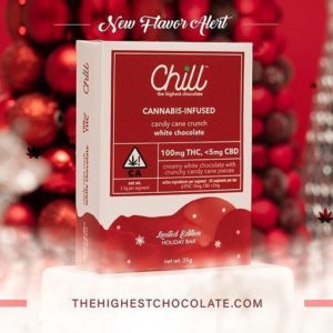 Candy Cane Crunch White Chocolate: 100mg THC (CHILL)