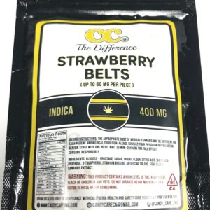 Candy Care- 400mg Indica Strawberry Belts