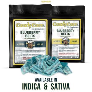 Candy Care The Difference - Blueberry Belts 400mg THC