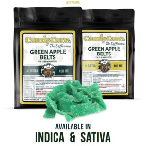 Candy Care The Difference - Green Apple Belts 400mg THC