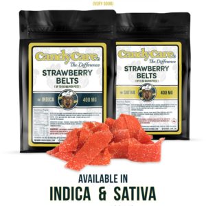 Candy Care The Difference - Stawberry Belts 400mg THC
