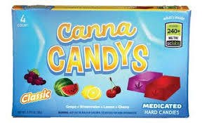 Canna Candy - Classic Hard Candy 4 Packs, 240mg/Box