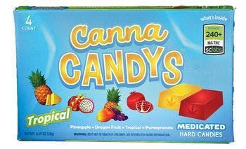Canna Candy - Tropical Hard Candy 4 Packs, 240mg/Box
