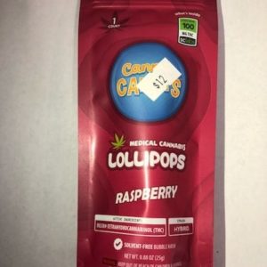 Canna Candy's - Raspberry Lollipops