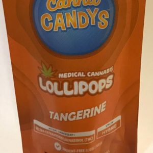 Canna Candys - Tangerine Lollipop 100mg THC