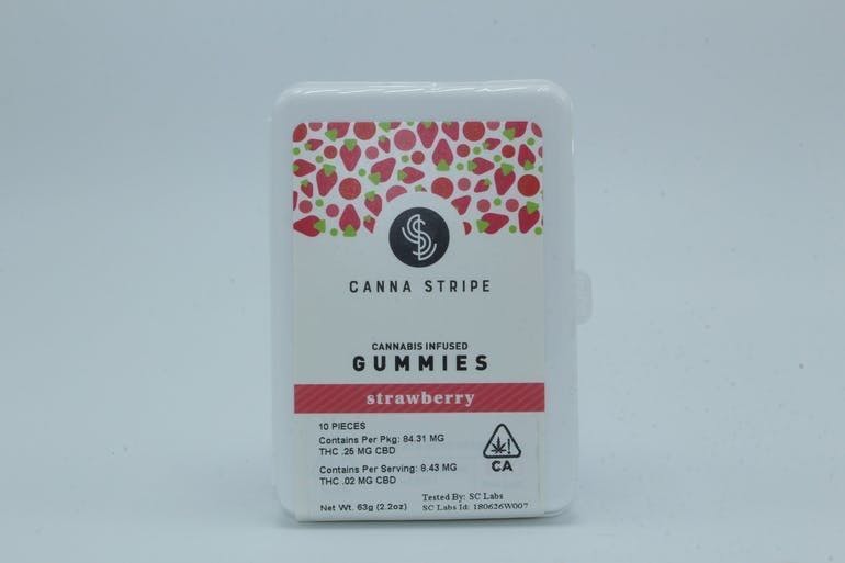 Canna Stripe Strawberry Gummies