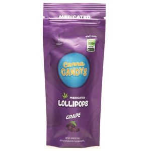 CannaCandy Lollipop- 100mg Grape