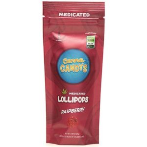 CannaCandy Lollipop- 100mg Raspberry