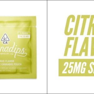 Cannadips Citrus Pouches (THC), High-Dose Single (CANNADIPS)