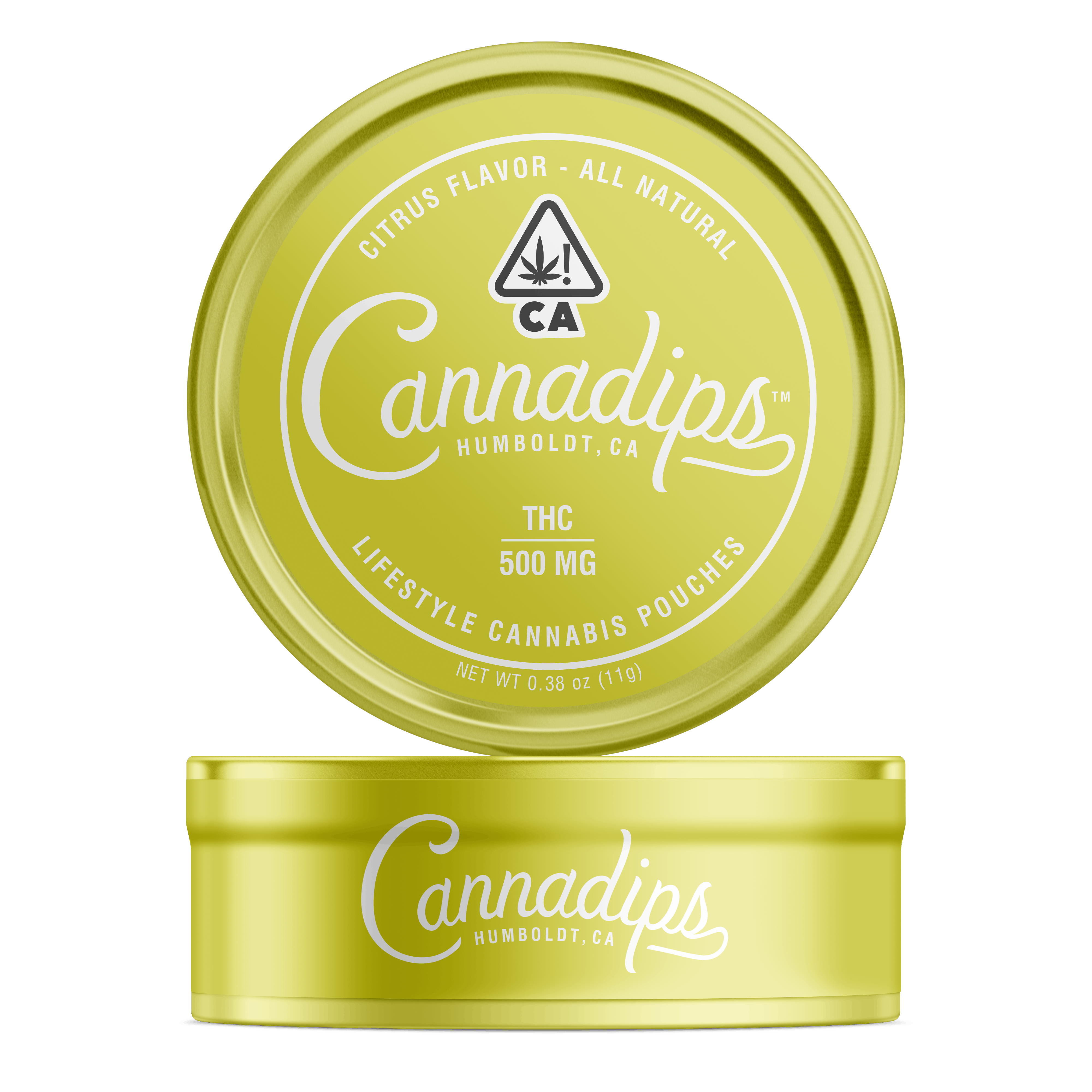 Cannadips Citrus Pouches (THC), High-Dose Tin