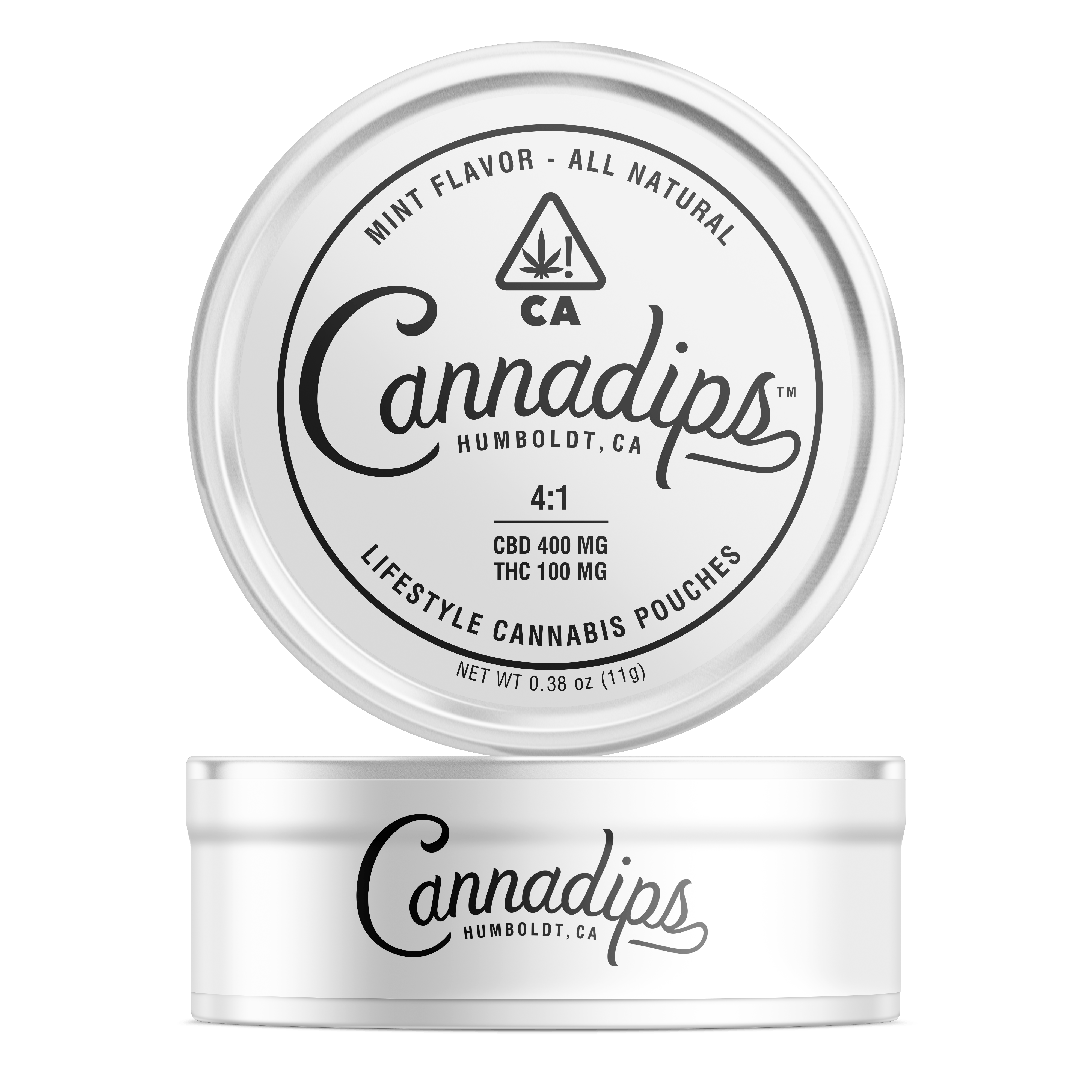 Cannadips Mint 4:1 Pouches (CBD), High-Dose Tin