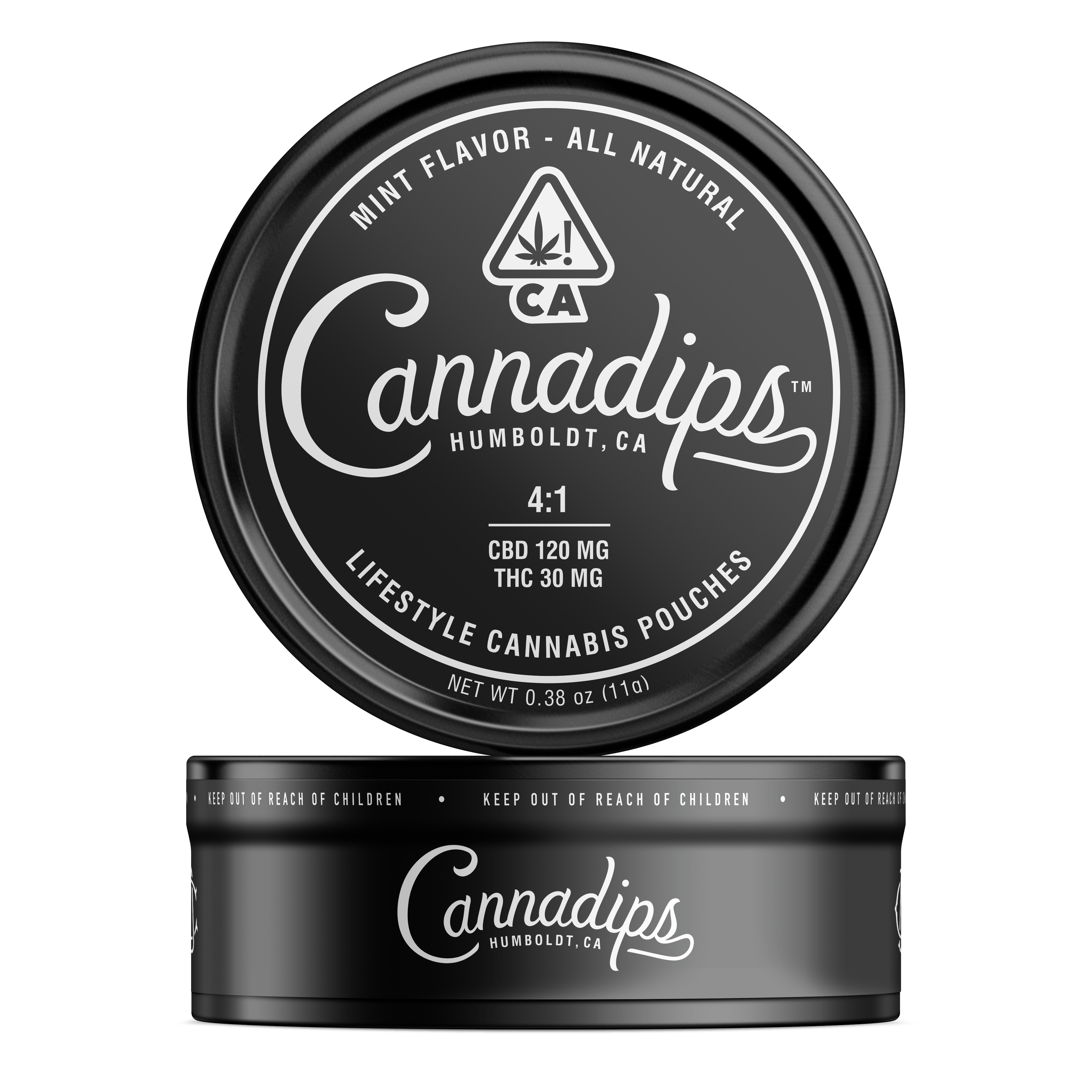 Cannadips Mint 4:1 Pouches (CBD), Mirco-Dose Tin