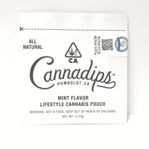 Cannadips- Mint Flavor Lifestyle Single Cannabis Pouch