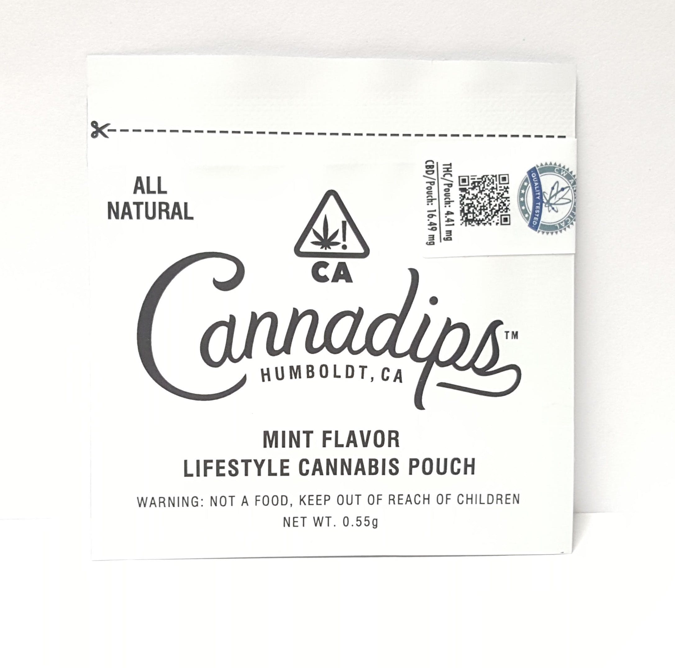 edible-cannadips-mint-flavor-lifestyle-single-cannabis-pouch