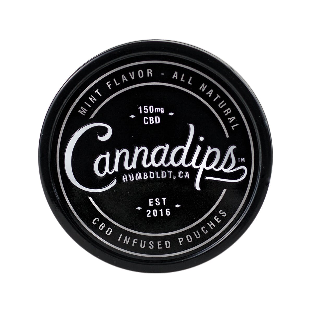 Cannadips Mint Pouches (PURE CBD), 150mg Tin