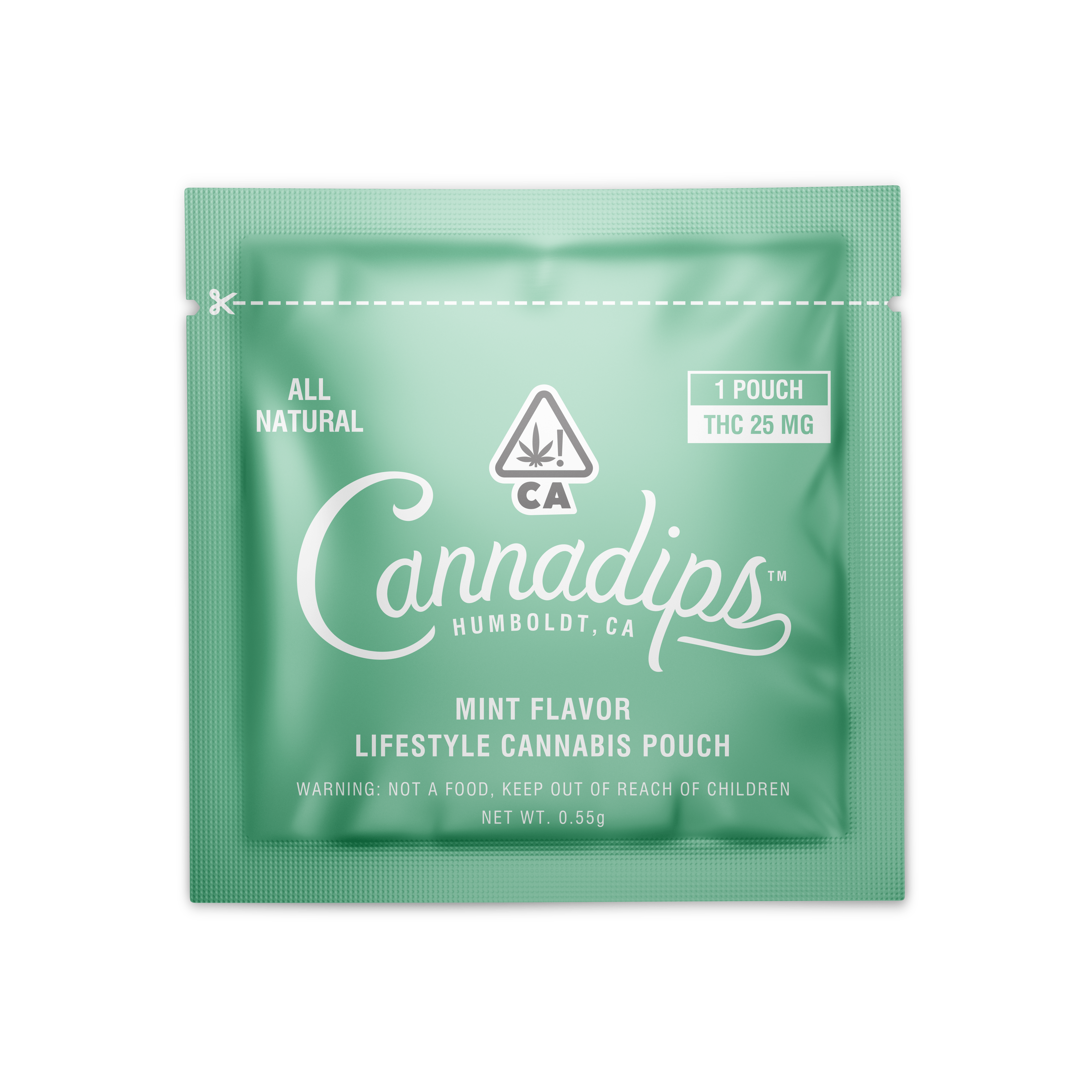 Cannadips Mint Pouches (THC), High-Dose Single