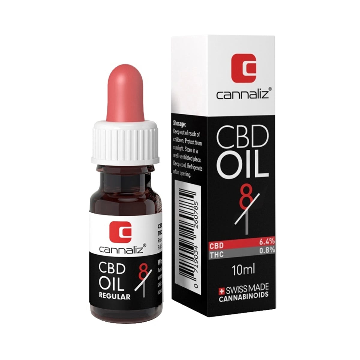 Cannaliz CBD Oil 8/1 CBD/THC Ratio (10[ml])