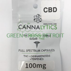 Cannalytics CBD 100 mg Capsules