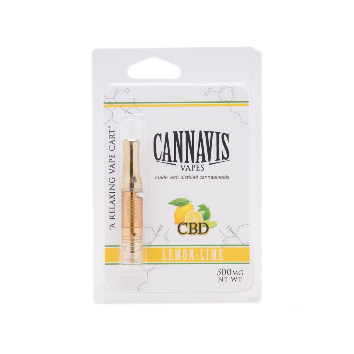 Cannavis Vape, Lemon-Lime CBD Cartridge