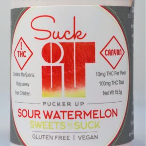 Canyon Cultivation - Suck It - Sour Watermelon - 100mg