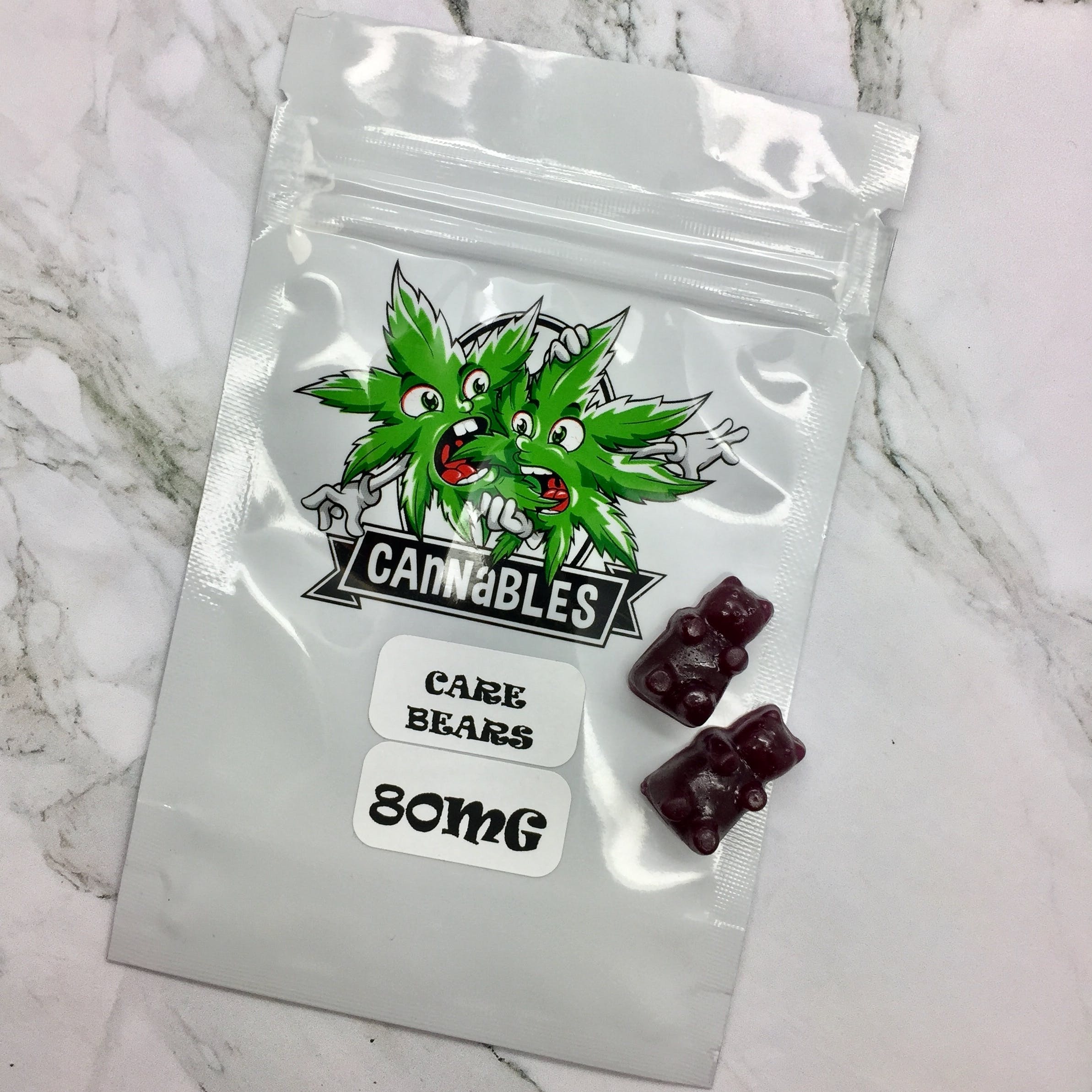 Care Bear Gummies 80mg THC (Grape)